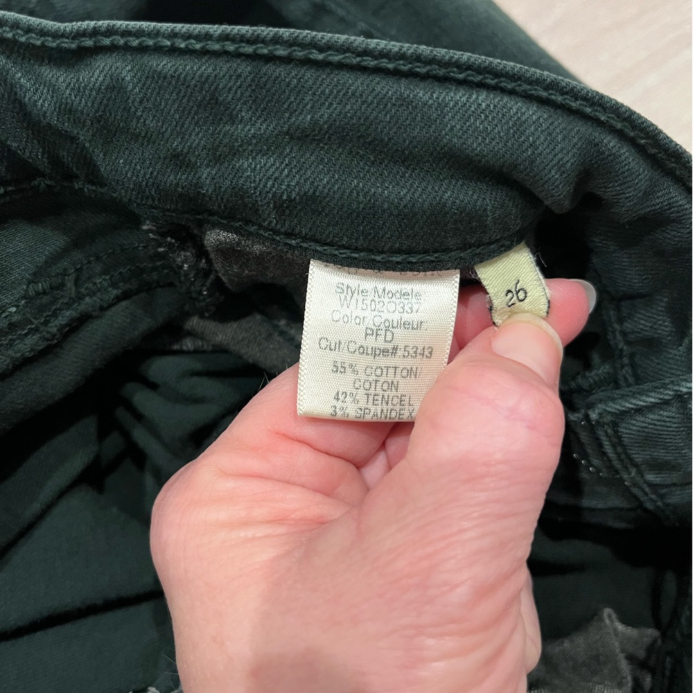 RAG & BONE/ JEAN Forest Green Skinny Denim 5-Pocket JEANS Size 26 - Picture 8 of 12